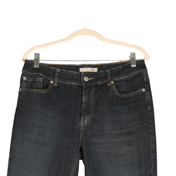 Chicos Platinum Jeans Womens Size 1 Blue 32x28 Bootcut Mid Rise Pockets Classic - Picture 2 of 11